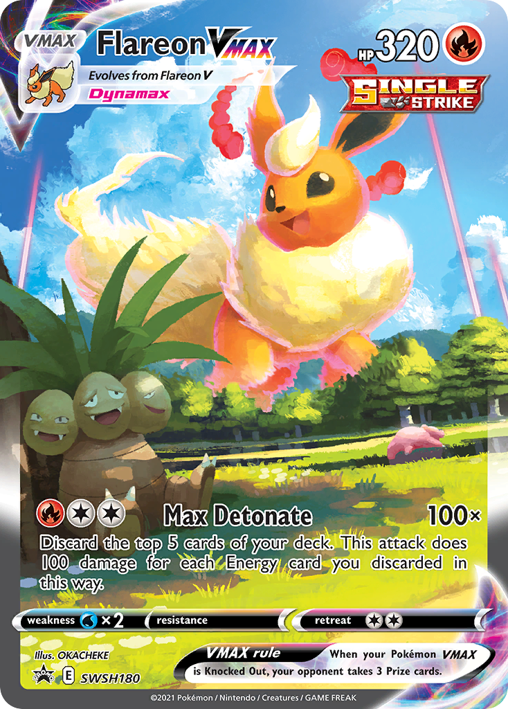 Flareon VMAX (SWSH180) (Jumbo Card) [Sword & Shield: Black Star Promos] | Exor Games New Glasgow