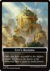Food // City's Blessing Double-Sided Token [Secrets of Strixhaven Commander Tokens] | Exor Games New Glasgow