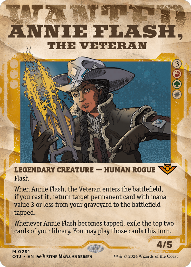 Annie Flash, the Veteran (Showcase) [Outlaws of Thunder Junction] | Exor Games New Glasgow