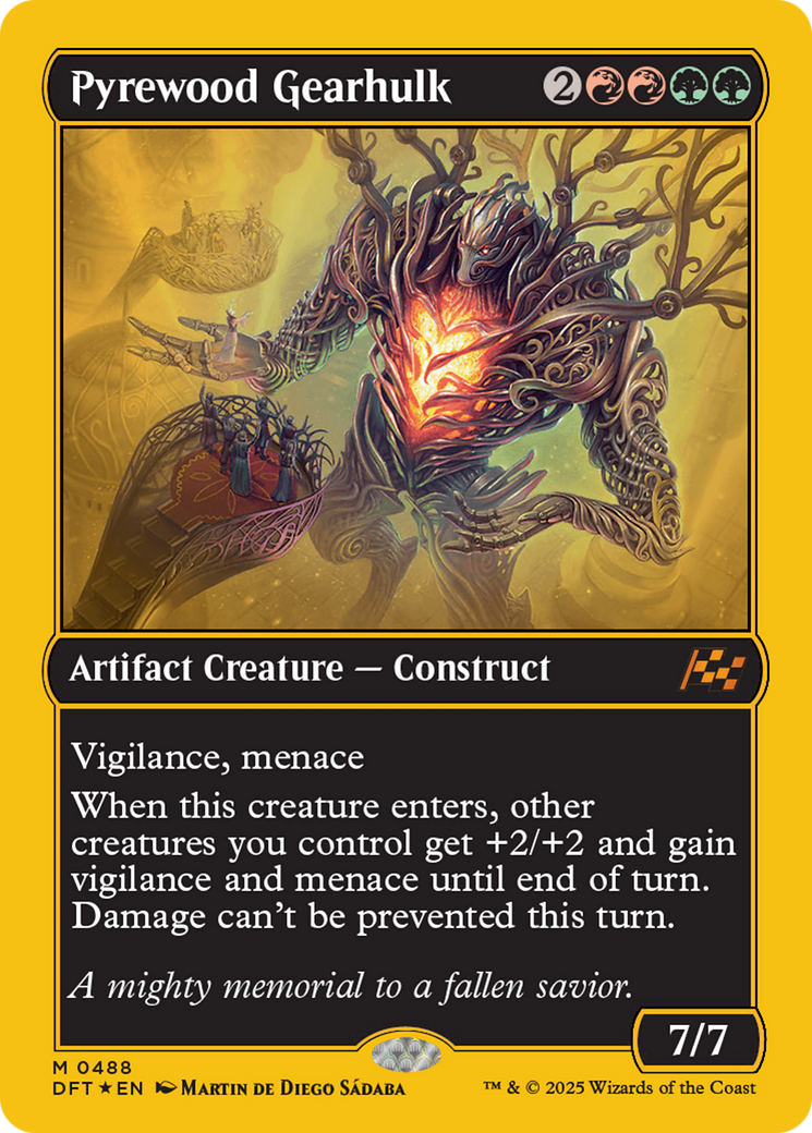 Pyrewood Gearhulk (First-Place Foil) [Aetherdrift] | Exor Games New Glasgow