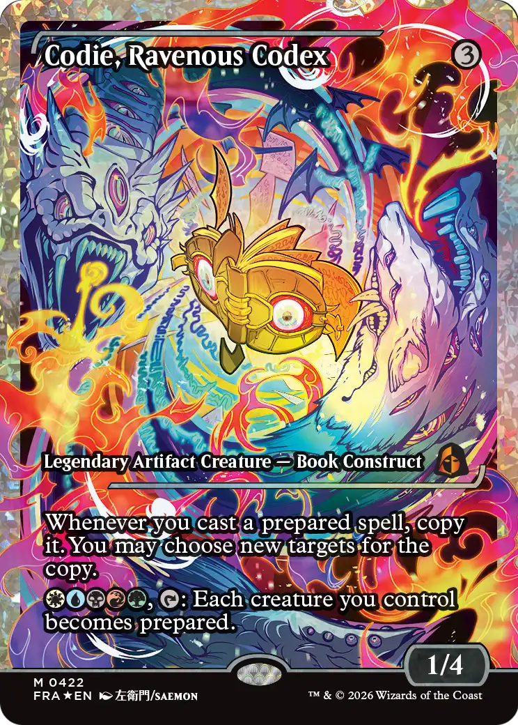 Codie, Ravenous Codex (Showcase) (Fracture Foil) [Reality Fracture] | Exor Games New Glasgow