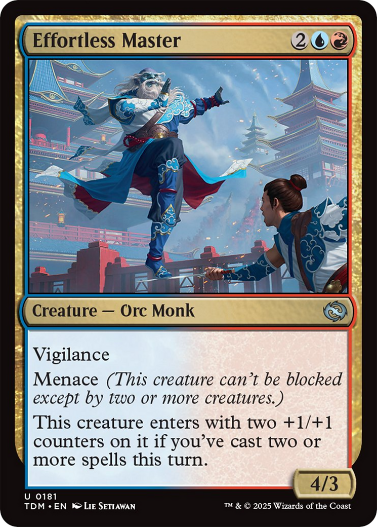 Effortless Master [Tarkir: Dragonstorm] | Exor Games New Glasgow