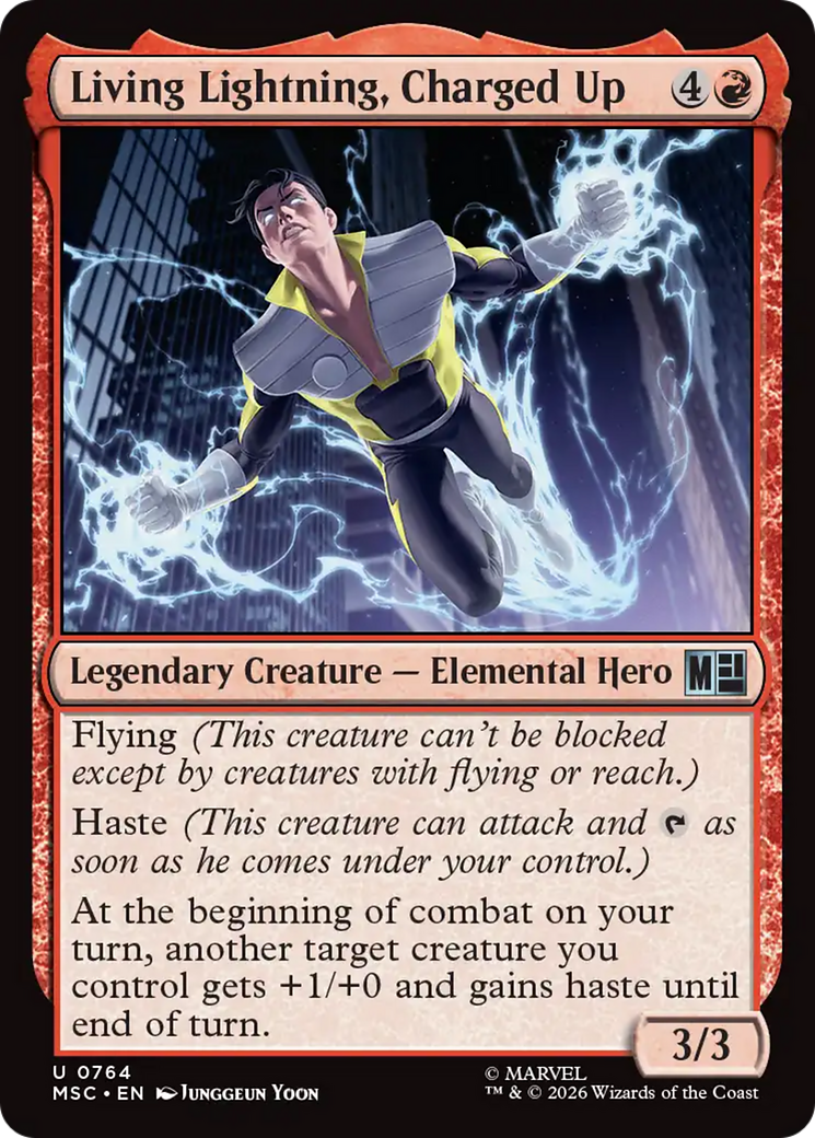 Living Lightning, Charged Up [Marvel Super Heroes Commander] | Exor Games New Glasgow