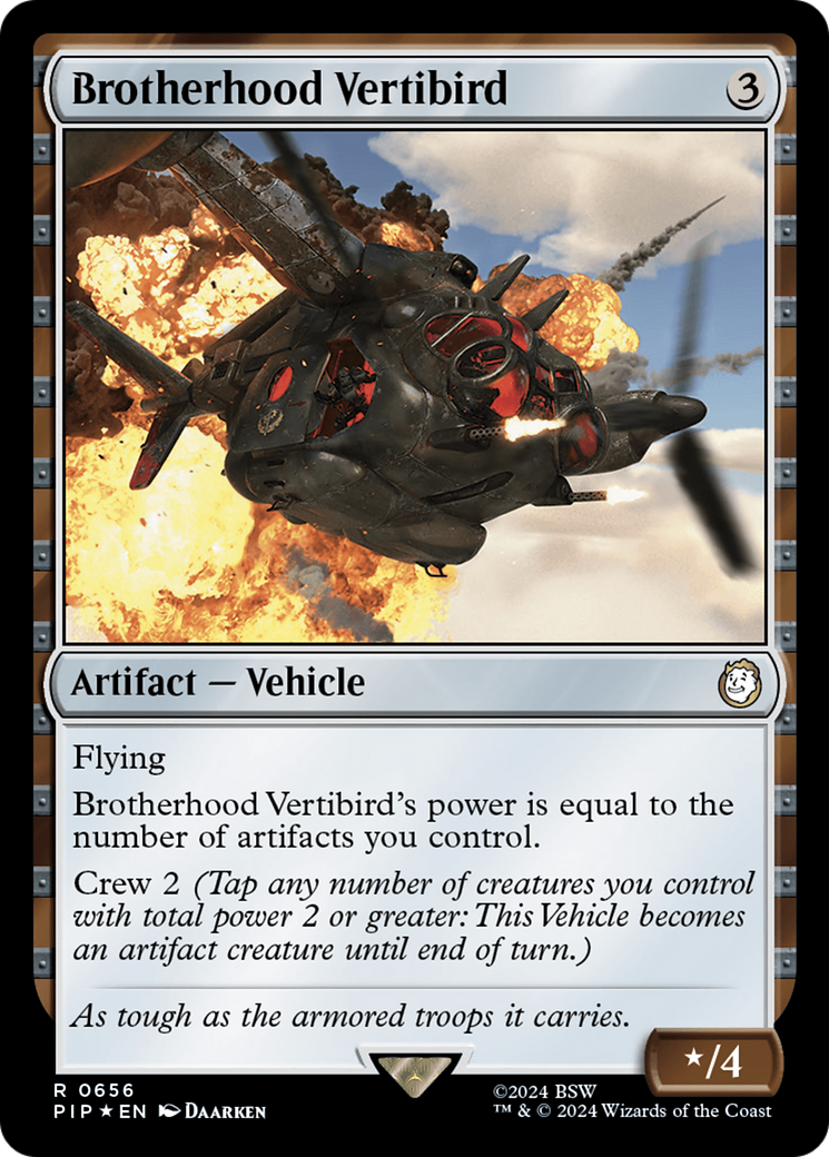 Brotherhood Vertibird (Surge Foil) [Fallout] | Exor Games New Glasgow