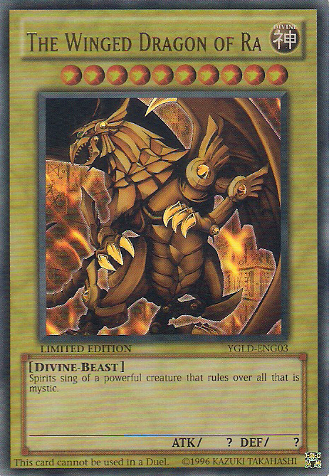 The Winged Dragon of Ra [YGLD-ENG03] Ultra Rare | Exor Games New Glasgow