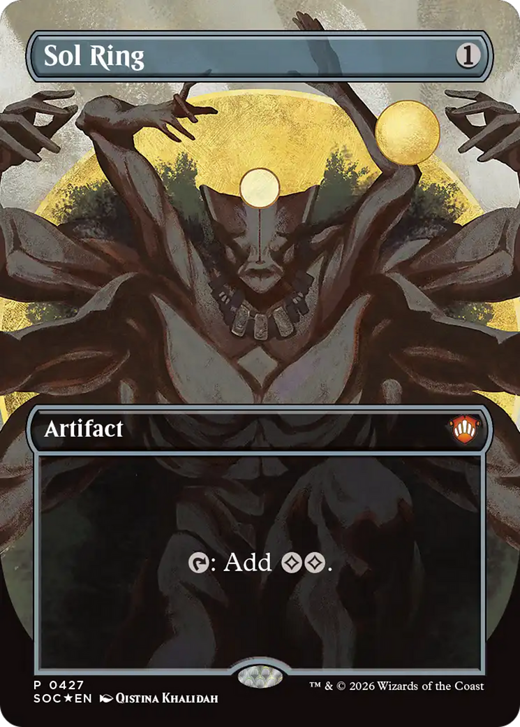 Sol Ring (Borderless) [Secrets of Strixhaven Commander] | Exor Games New Glasgow