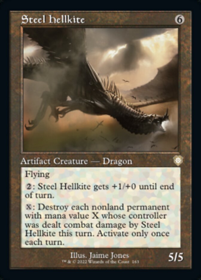 Steel Hellkite (Retro) [The Brothers' War Commander] | Exor Games New Glasgow