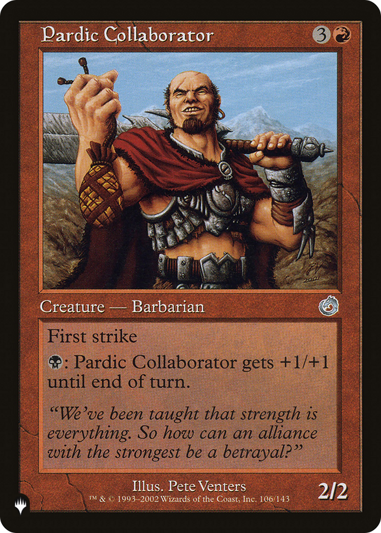 Pardic Collaborator [The List Reprints] | Exor Games New Glasgow