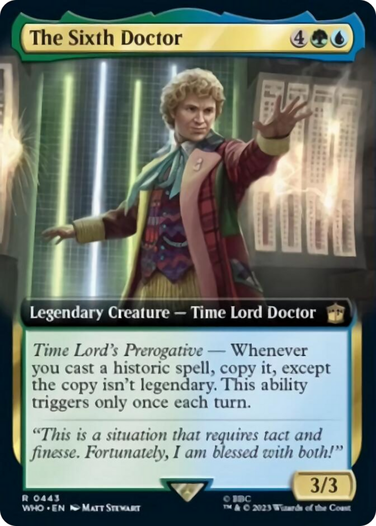 The Sixth Doctor (Extended Art) [Doctor Who] | Exor Games New Glasgow