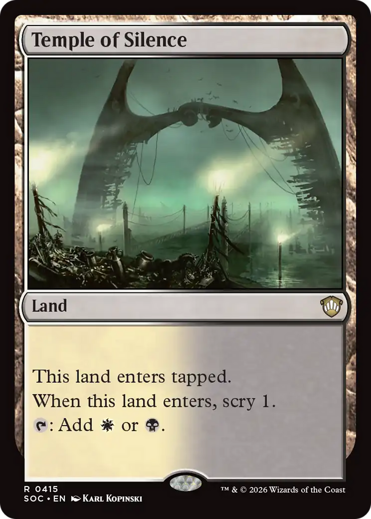 Temple of Silence [Secrets of Strixhaven Commander] | Exor Games New Glasgow