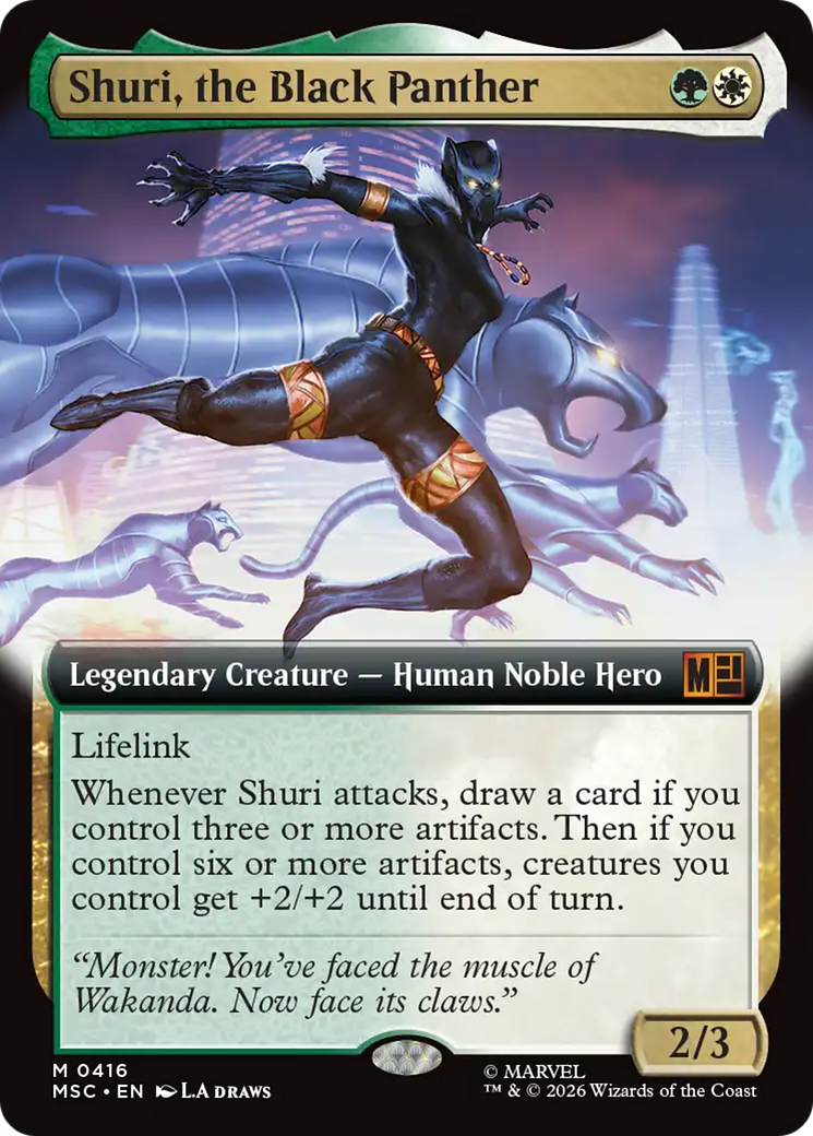 Shuri, the Black Panther (Extended Art) [Marvel Super Heroes Commander] | Exor Games New Glasgow
