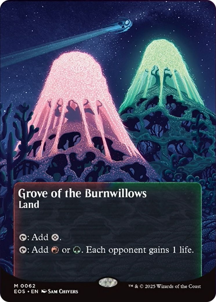 Grove of the Burnwillows (0062) (Borderless) [Edge of Eternities: Stellar Sights] | Exor Games New Glasgow