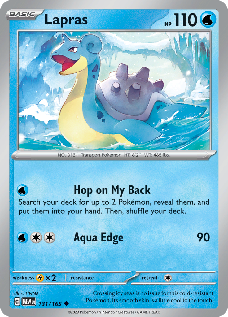 Lapras (131/165) [Scarlet & Violet: 151] | Exor Games New Glasgow