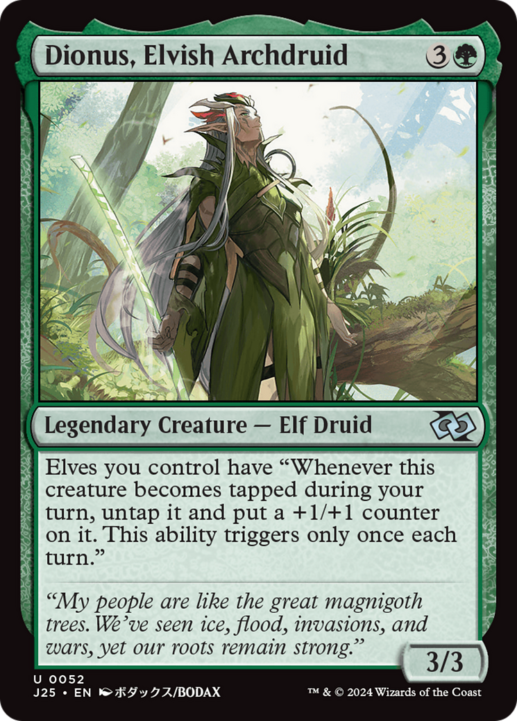 Dionus, Elvish Archdruid [Foundations Jumpstart] | Exor Games New Glasgow