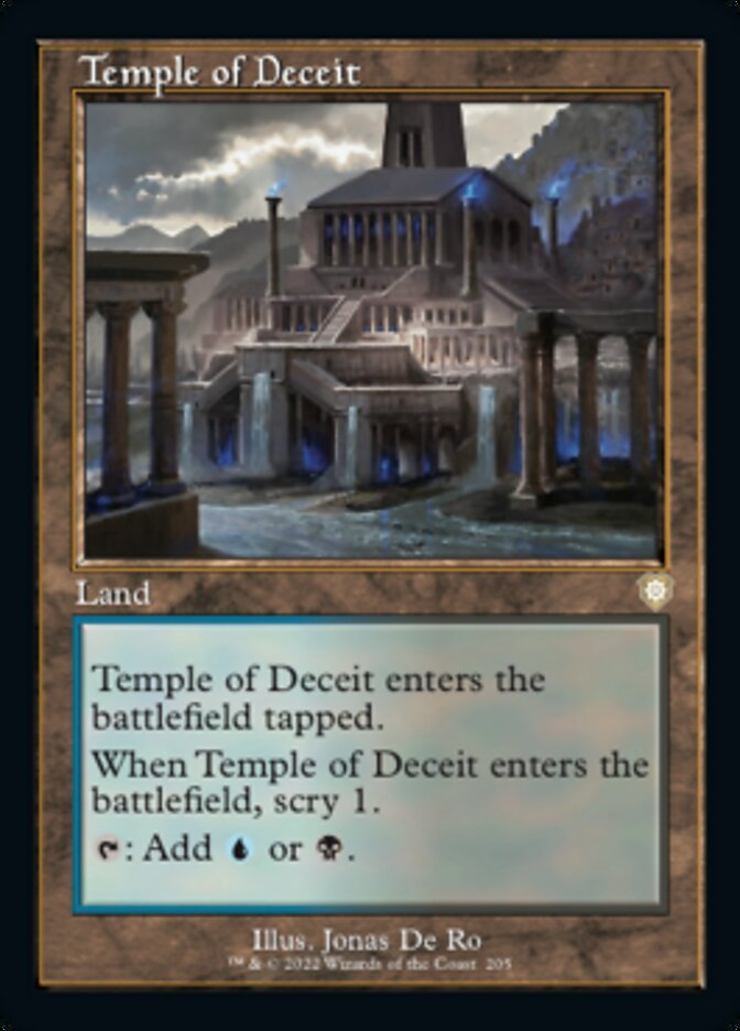 Temple of Deceit (Retro) [The Brothers' War Commander] | Exor Games New Glasgow