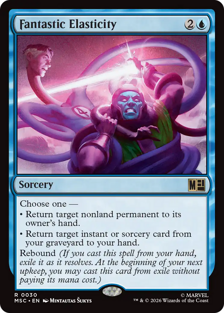 Fantastic Elasticity (Surge Foil) [Marvel Super Heroes Commander] | Exor Games New Glasgow