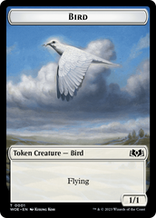 Bird // Food (0010) Double-Sided Token [Wilds of Eldraine Tokens] | Exor Games New Glasgow