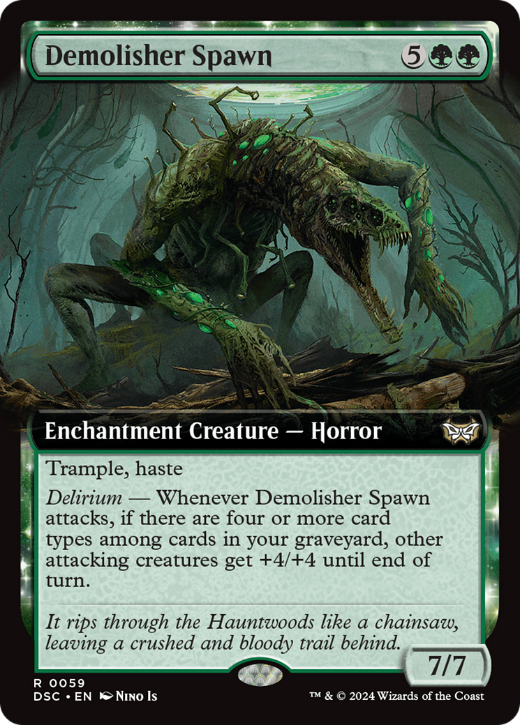 Demolisher Spawn (Extended Art) [Duskmourn: House of Horror Commander] | Exor Games New Glasgow