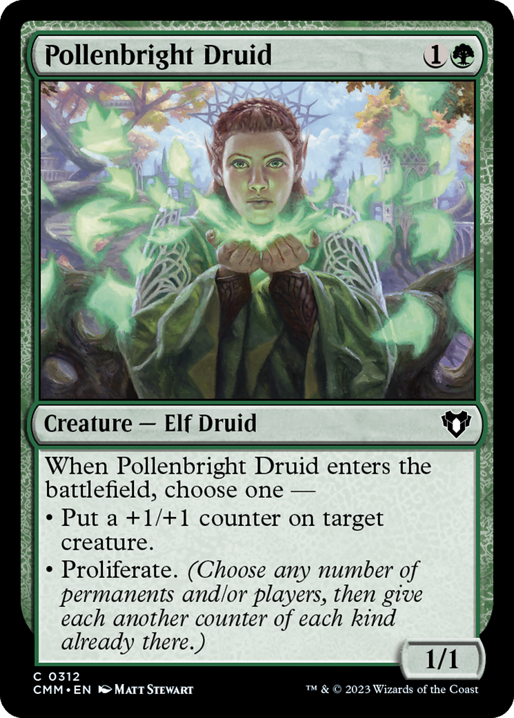 Pollenbright Druid [Commander Masters] | Exor Games New Glasgow