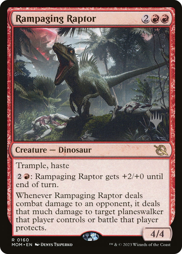 Rampaging Raptor (Promo Pack) [March of the Machine Promos] | Exor Games New Glasgow