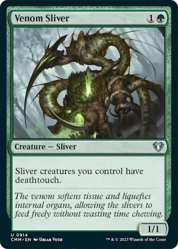 Venom Sliver [Commander Masters] | Exor Games New Glasgow