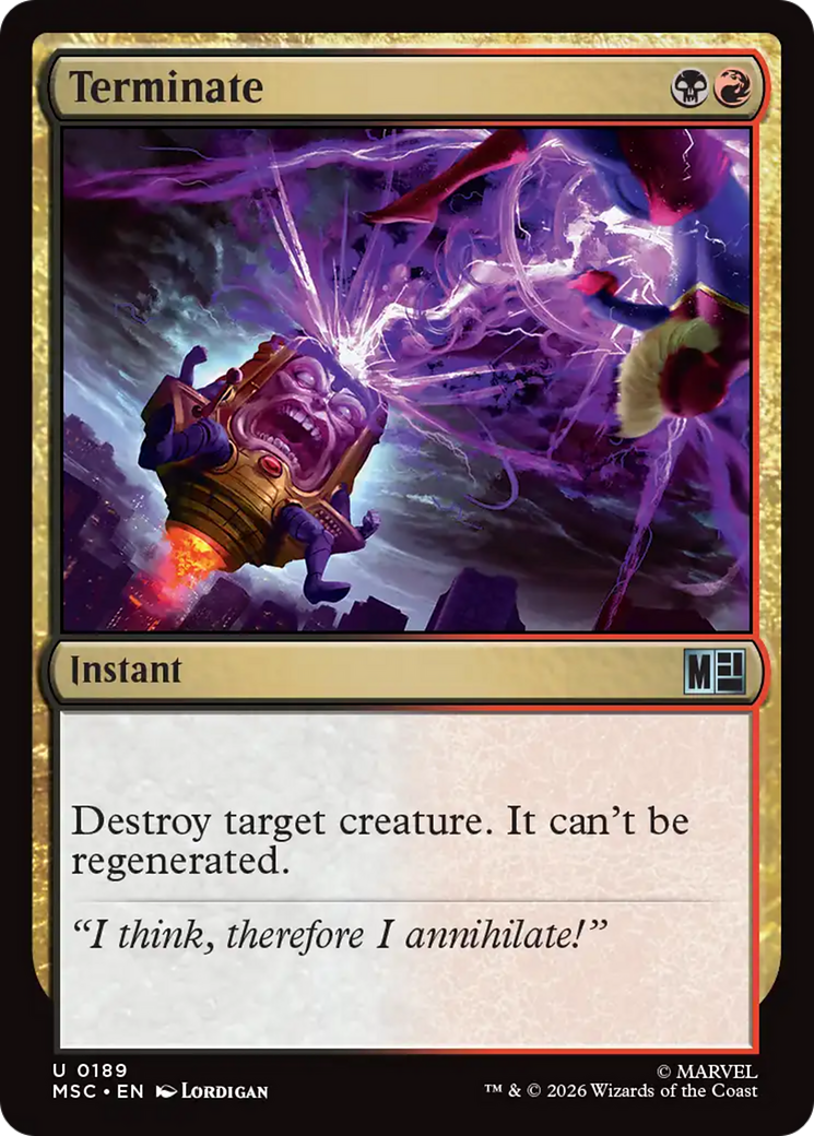 Terminate [Marvel Super Heroes Commander] | Exor Games New Glasgow