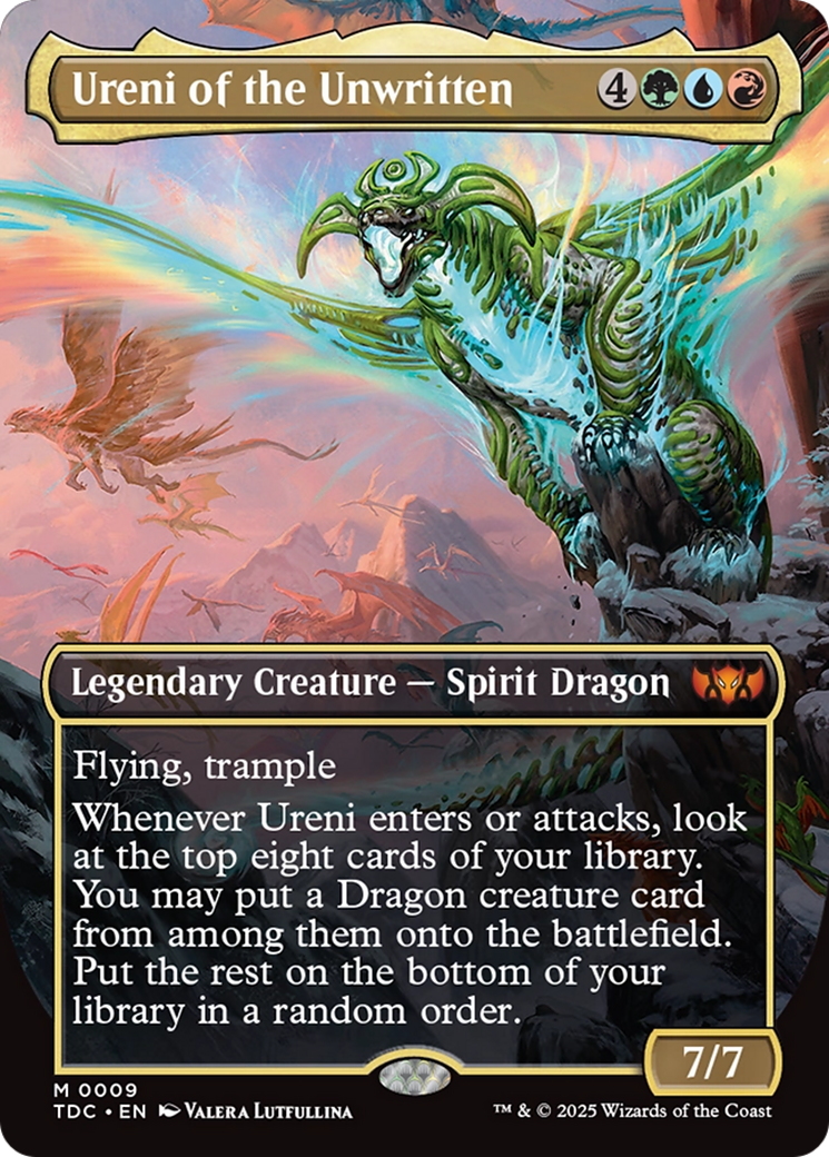 Ureni of the Unwritten (Borderless) [Tarkir: Dragonstorm Commander] | Exor Games New Glasgow