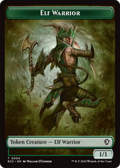 Elf Warrior (0004) // Plant (0005) Double-Sided Token [Lorwyn Eclipsed Tokens] | Exor Games New Glasgow