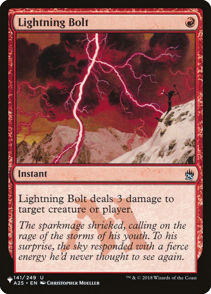 Lightning Bolt (141/249) [The List] | Exor Games New Glasgow
