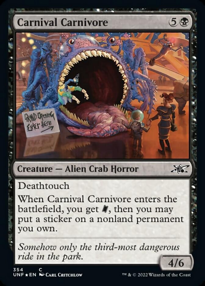 Carnival Carnivore (Galaxy Foil) [Unfinity] | Exor Games New Glasgow