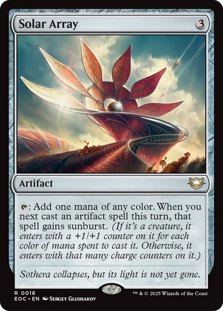 Solar Array [Edge of Eternities Commander] | Exor Games New Glasgow