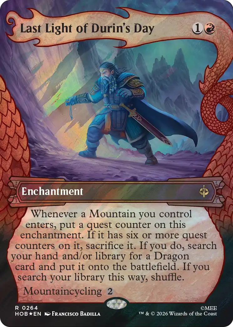 Last Light of Durin's Day (Showcase) (Surge Foil) [The Hobbit] | Exor Games New Glasgow
