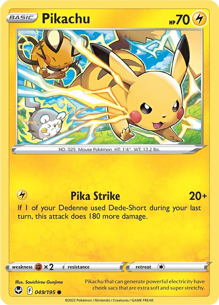 Pikachu (049/195) [Sword & Shield: Silver Tempest] | Exor Games New Glasgow