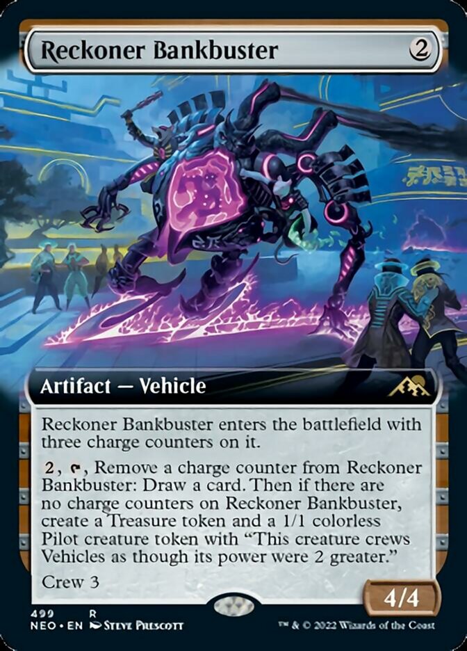 Reckoner Bankbuster (Extended Art) [Kamigawa: Neon Dynasty] | Exor Games New Glasgow
