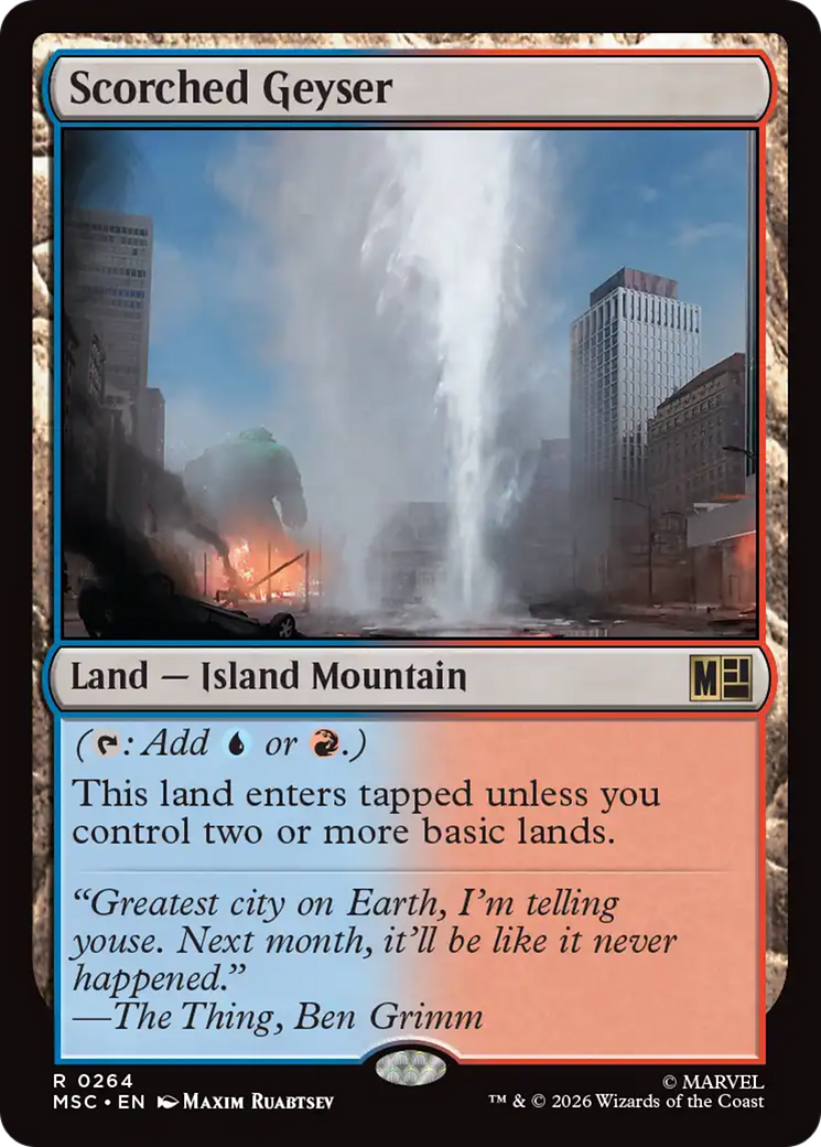 Scorched Geyser [Marvel Super Heroes Commander] | Exor Games New Glasgow
