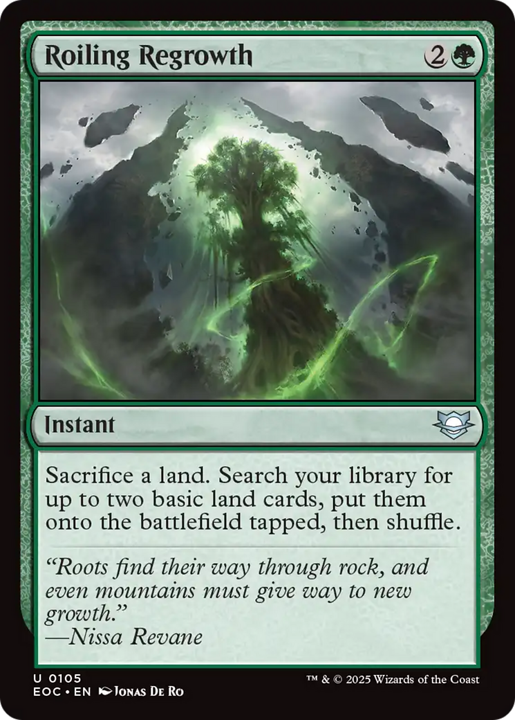 Roiling Regrowth [Edge of Eternities Commander] | Exor Games New Glasgow