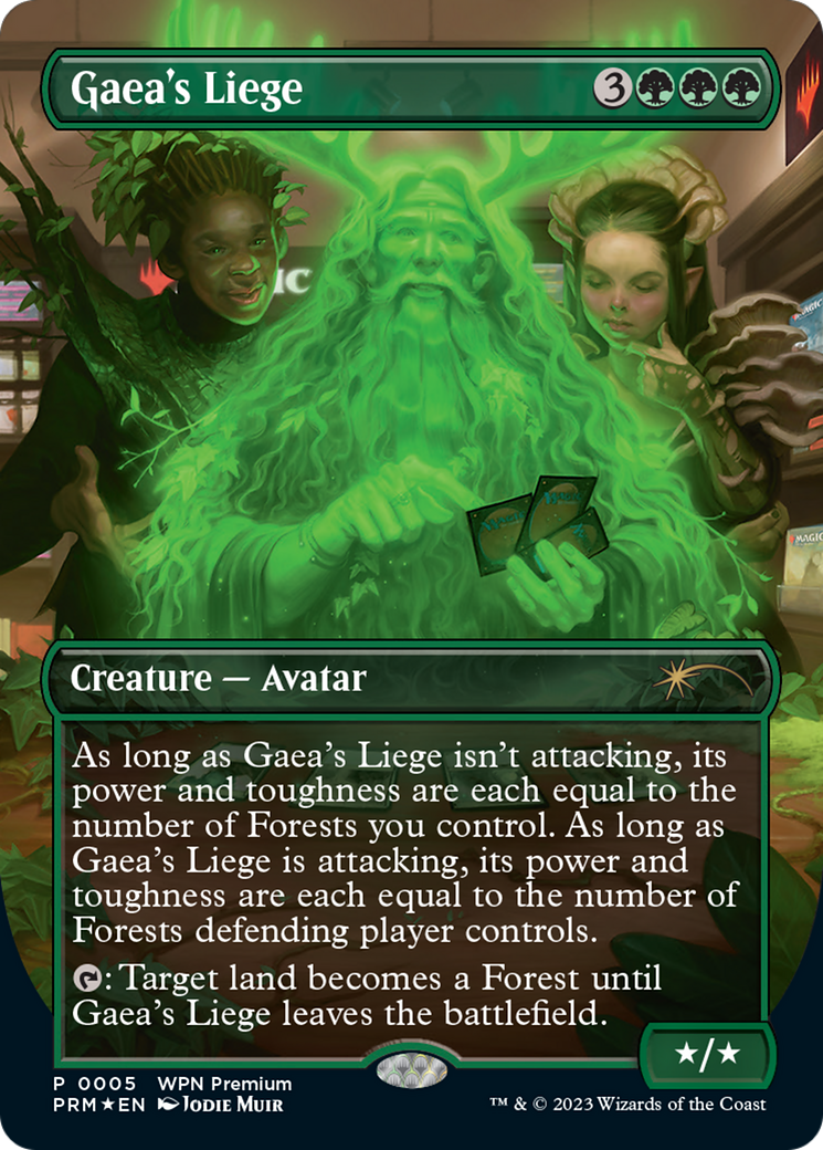Gaea's Liege (Borderless) [Wizards Play Network 2024] | Exor Games New Glasgow