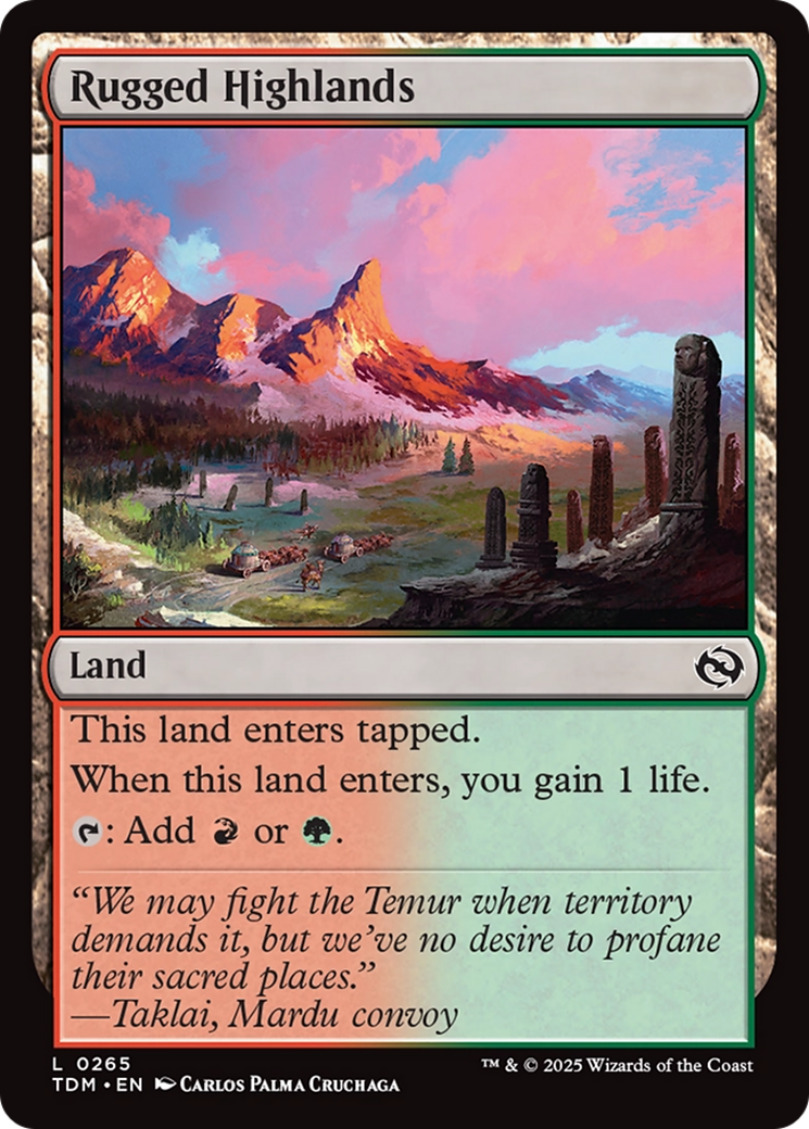 Rugged Highlands [Tarkir: Dragonstorm] | Exor Games New Glasgow