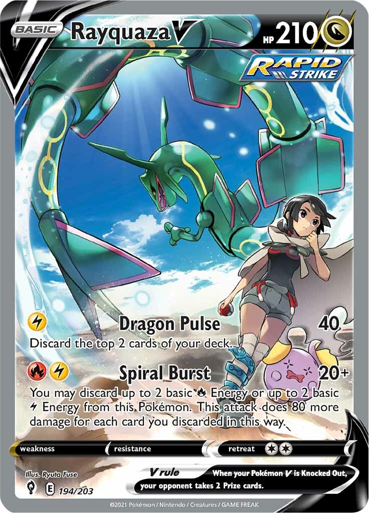 Rayquaza V (194/203) [Sword & Shield: Evolving Skies] | Exor Games New Glasgow