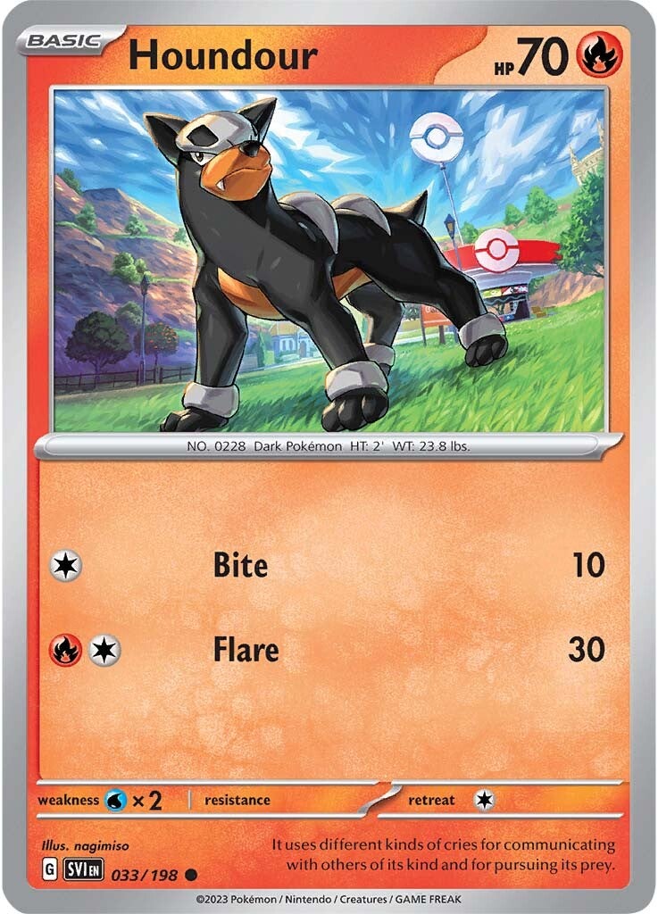 Houndour (033/198) [Scarlet & Violet: Base Set] | Exor Games New Glasgow