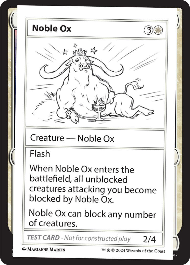 Noble Ox [Mystery Booster 2 Playtest Cards] | Exor Games New Glasgow