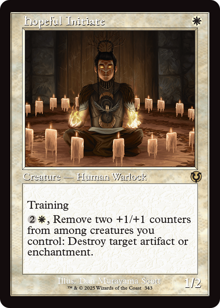 Hopeful Initiate (Retro Frame) [Innistrad Remastered] | Exor Games New Glasgow