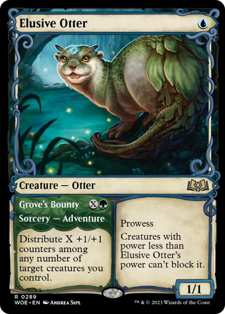 Elusive Otter // Grove's Bounty (Showcase) [Wilds of Eldraine] | Exor Games New Glasgow