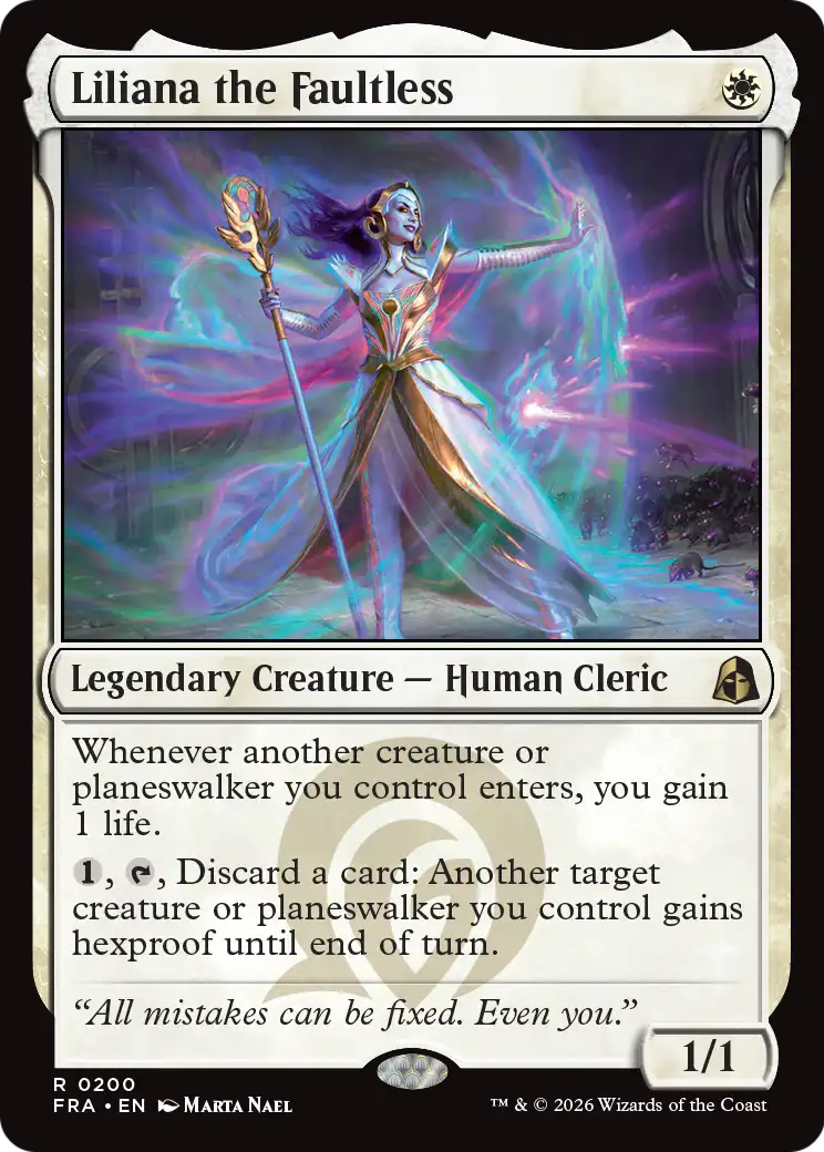 Liliana the Faultless [Reality Fracture] | Exor Games New Glasgow