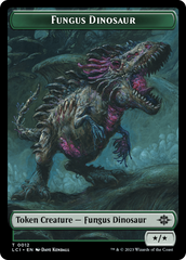 Fungus Dinosaur // Dinosaur (0001) Double-Sided Token [The Lost Caverns of Ixalan Tokens] | Exor Games New Glasgow