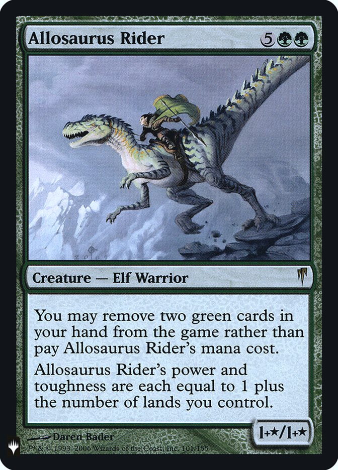 Allosaurus Rider [Mystery Booster] | Exor Games New Glasgow