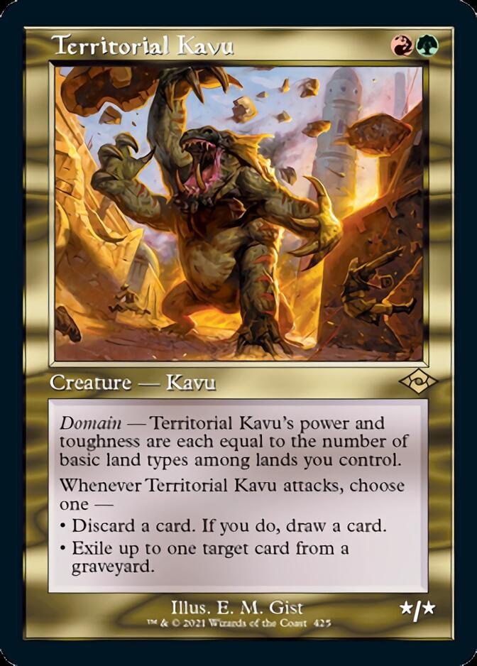 Territorial Kavu (Retro Foil Etched) [Modern Horizons 2] | Exor Games New Glasgow