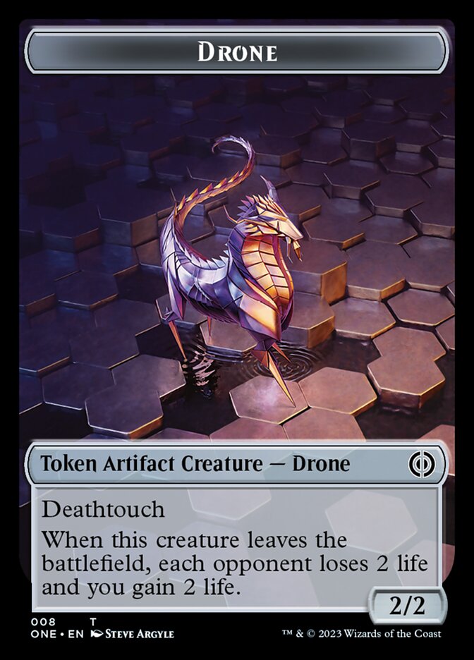 Drone Token [Phyrexia: All Will Be One Tokens] | Exor Games New Glasgow