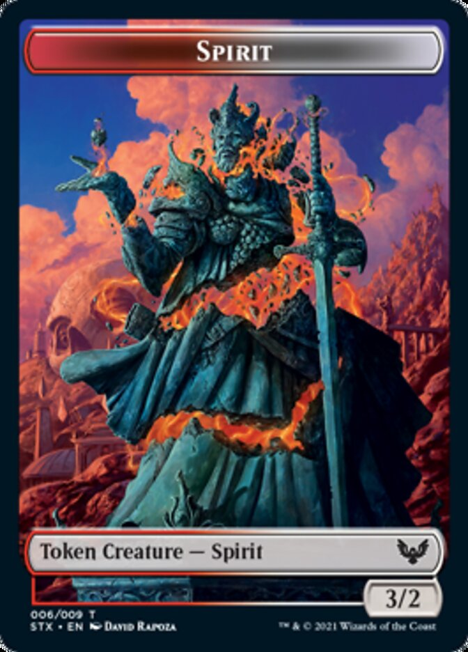 Inkling // Spirit Double-Sided Token [Strixhaven: School of Mages Tokens] | Exor Games New Glasgow