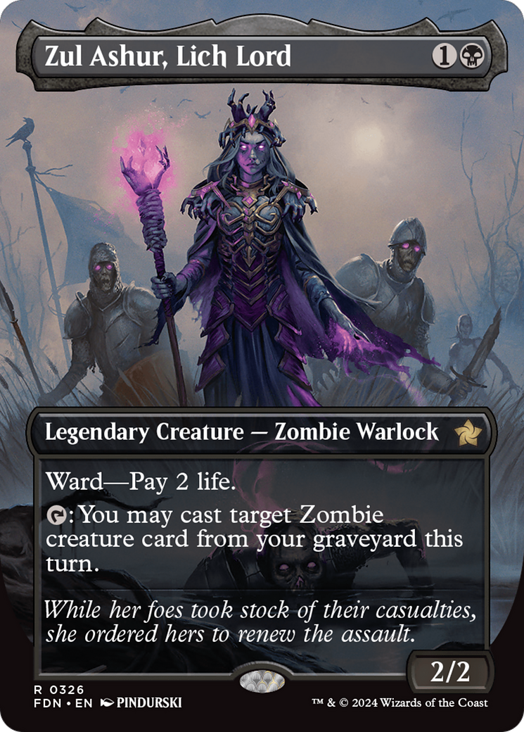 Zul Ashur, Lich Lord (Borderless) [Foundations] | Exor Games New Glasgow